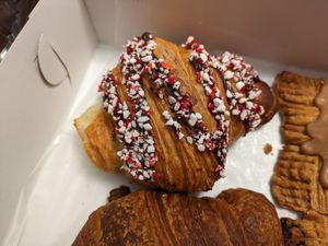 Peppermint chocolate croissant at Happy Little Treats - High St in Columbus