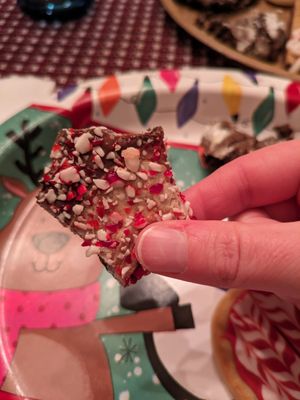 Chocolate peppermint bark #Veganuary at Happy Little Treats - High St in Columbus