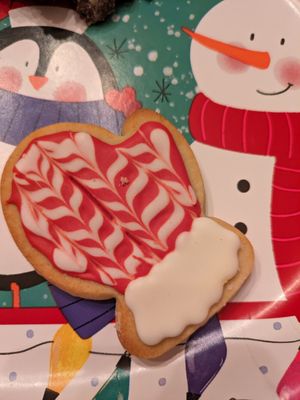 Decorated cut out cookie #Veganuary at Happy Little Treats - High St in Columbus