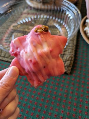 Orange cranberry linzer tart #Veganuary at Happy Little Treats - High St in Columbus