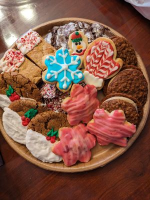 Christmas cookie tray #Veganuary at Happy Little Treats - High St in Columbus