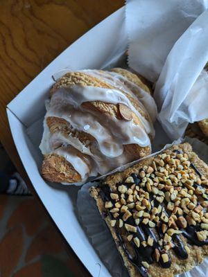 Vanilla almond croissant at Happy Little Treats - High St in Columbus