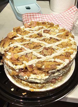 Strawberry lemon ice cream pie at Happy Little Treats - High St in Columbus