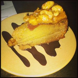 Vegan pumpkin cheesecake at Heartwood Bakery & Cafe in Halifax