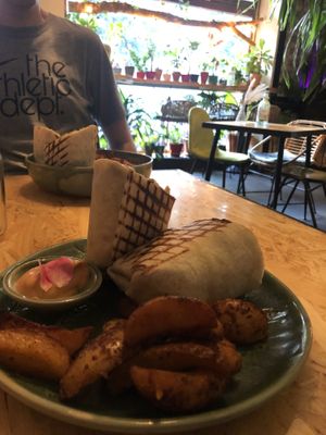 Teryaki Wrap at Botanica in Magdeburg