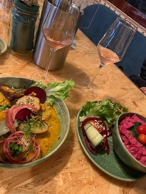 Pumking Bowl, Rose und Pflaumen Pasta  at Botanica in Magdeburg