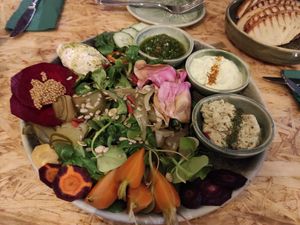 Vorspeisenteller at Botanica in Magdeburg