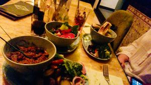 the dishes  at Botanica in Magdeburg