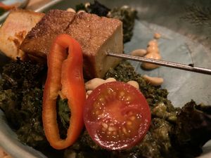 savoy cabbage & tofu at Botanica in Magdeburg