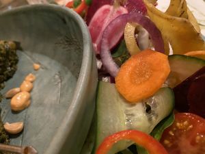 side salad at Botanica in Magdeburg