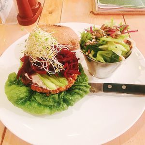 Ultimate Veggie Burger at The Energy Kitchen in Bandar Seri Begawan
