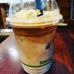 Iced vegan latte at Ink Mind Core in Mount Waverley