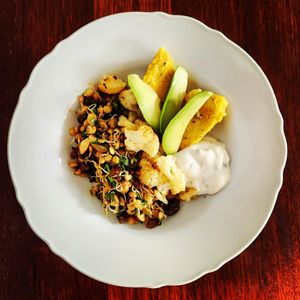 Lentil sprouts salad at Ink Mind Core in Mount Waverley