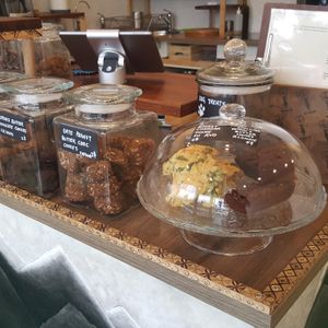 Vegan / GF Cookies available 
Vegetarian Scone served with Avocado
ChickPea Blondie [GF]  at Ink Mind Core in Mount Waverley