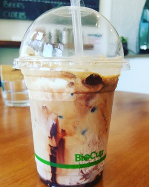 Iced Chocolate 
[Available in vegan option with Soy or Almond milk]
we make vegan coconut ice-cream at Ink Mind Core in Mount Waverley