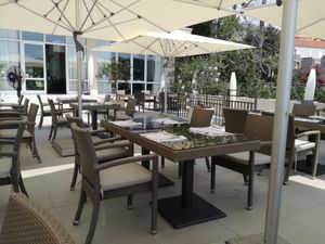 Restaurant is on first floor at Supetar in Cavtat