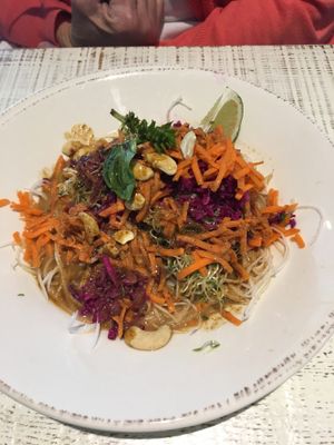 Raw pad Thai-so good! at Lotus in Jackson