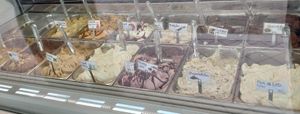 non-vegan flavors (but egg-free) at Punto Gelato in Caorle