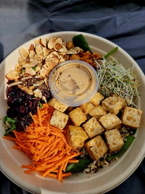 Buddha Bowl with Tofu at Juicygreens in Jamaica Plain