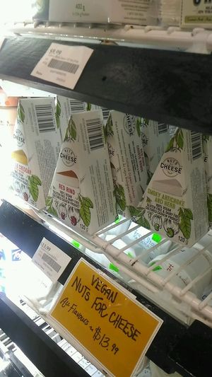 vegan cheese at Organic Earth Market in Halifax