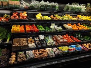 fresh produce section at Organic Earth Market in Halifax