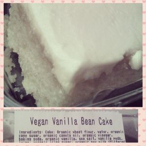 They have vegan cake in their cooler area! :D  at Organic Earth Market in Halifax