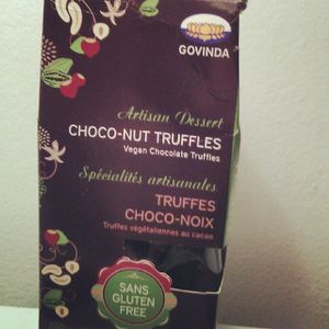 Vegan truffles  at Organic Earth Market in Halifax