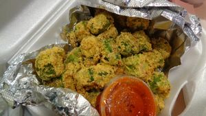 Fried okra at Urban Soul Grill in Cleveland