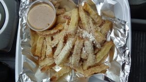apple fries at Urban Soul Grill in Cleveland