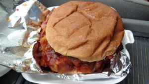 BBQ jackfruit sandwich at Urban Soul Grill in Cleveland