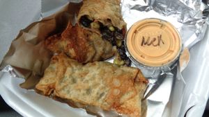 Mexican-style soul rolls at Urban Soul Grill in Cleveland