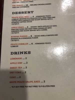 Dessert and Drinks at Urban Soul Grill in Cleveland