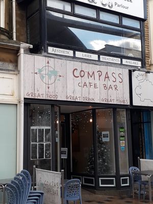 Outside. at Compass Cafe Bar in Blackpool