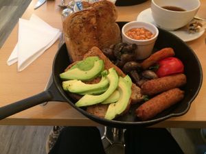 Large Vegan Breakfast  at Compass Cafe Bar in Blackpool