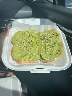 Avocado Toast  at Grati Cafe in Key Largo