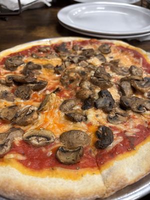 Mushroom pizza   at Brother's Pizza in Hamilton