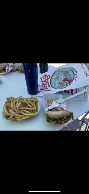 Burger + Fries at Monty's Good Burger - Koreatown in Los Angeles