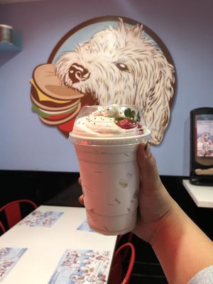 Vanilla shake  at Monty's Good Burger - Koreatown in Los Angeles