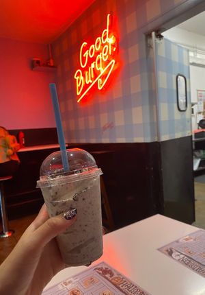 mini oreo shake at Monty's Good Burger - Koreatown in Los Angeles