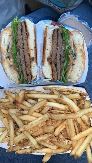 Double  at Monty's Good Burger - Koreatown in Los Angeles