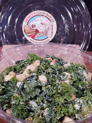 Kale salad at Monty's Good Burger - Koreatown in Los Angeles