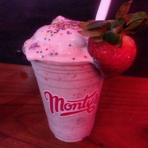 Best strawberry shake at Monty's at Monty's Good Burger - Koreatown in Los Angeles
