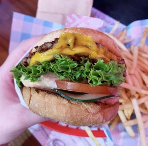 I’m In love  at Monty's Good Burger - Koreatown in Los Angeles