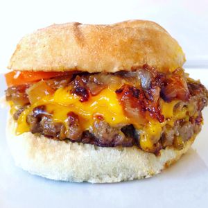 Monty’s Double Double Cheeseburger  at Monty's Good Burger - Koreatown in Los Angeles