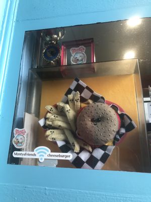 Felt burger and fries at Monty's Good Burger - Koreatown in Los Angeles