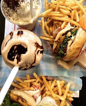 Phenomenal burgers, fries and shakes! at Monty's Good Burger - Koreatown in Los Angeles
