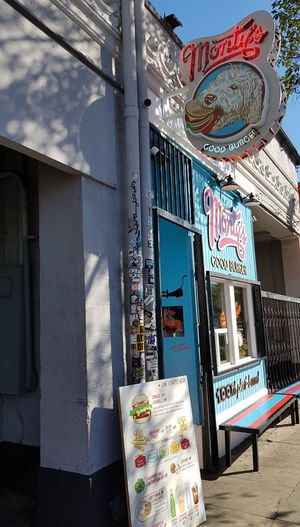 Exterior at Monty's Good Burger - Koreatown in Los Angeles
