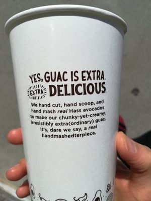 Guacamole at Chipotle in Brockton