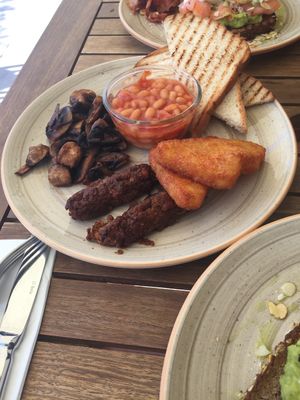 Special request: vegan English breakfast at Crust in St Julians