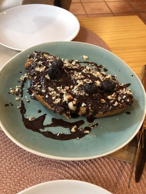 Toast Chocolada  at Okaeri in Gijon